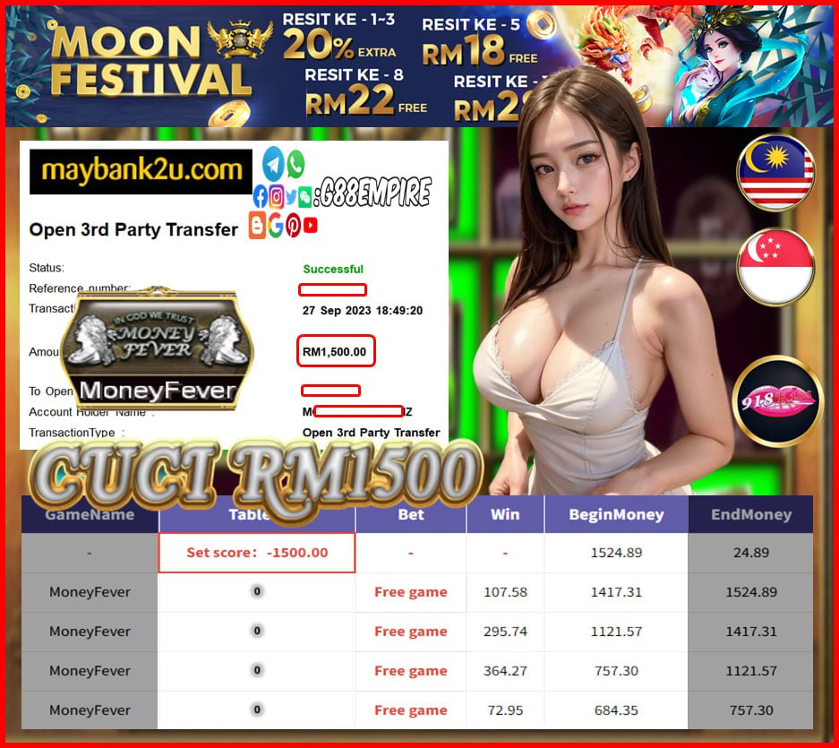 918KISS MONEYFEVER CUCI RM1,500