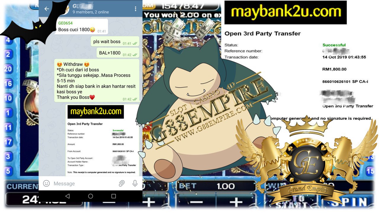 MEMBER MAIN PUSSY888 MINTA CUCI RM1800!!! 