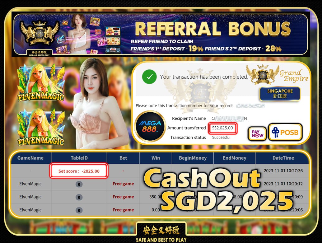 MEGA888 - ELVEN MAGIC CASHOUT $2025 !!!