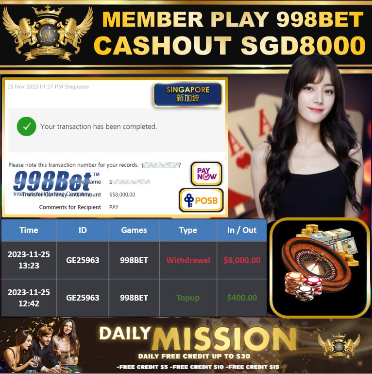 998BET - LIVE GAME CASHOUT 8000 !!!