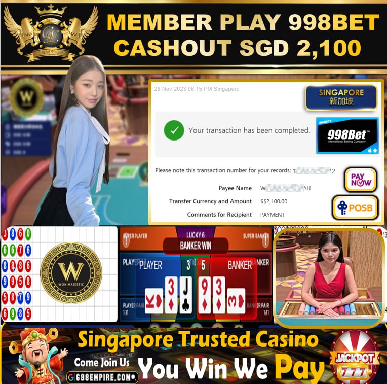 998BET - BACCARAT - CASHOUT 2100 !!