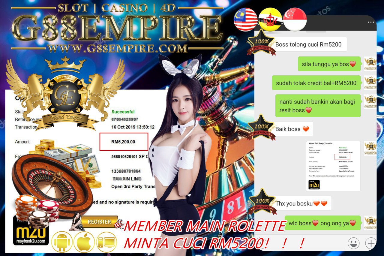 MEMBER MAIN ROULETTE MINTA CUCI RM5200!!! 