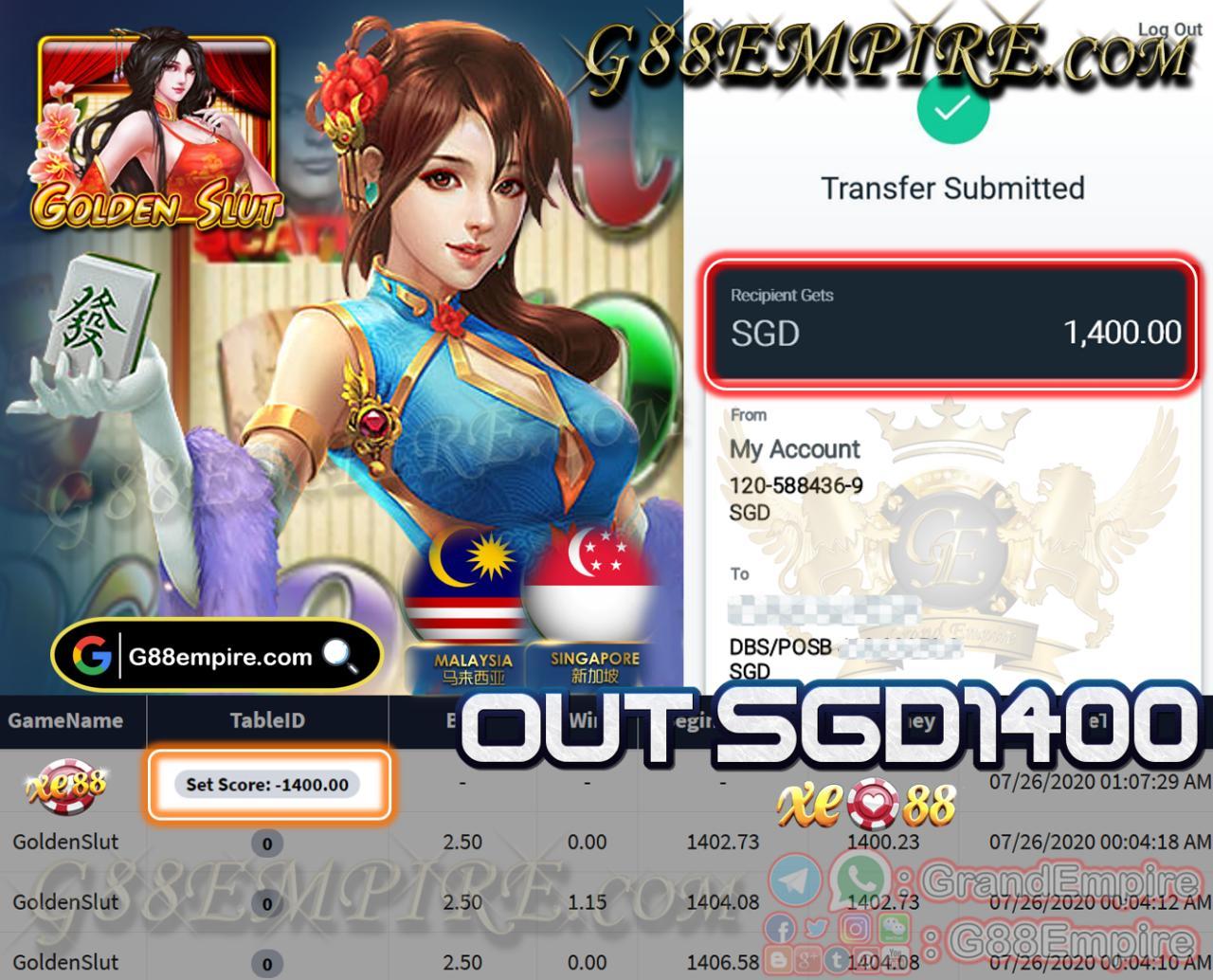 MEMBER MAIN GOLDENSLUT OUT SGD1400!!!