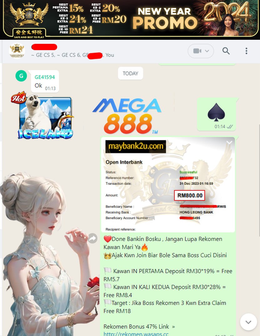 MEGA888 ICELAND CUCI RM800!!!