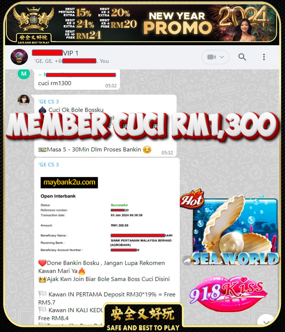 PUSSY888 SEAWORLD CUCI RM1,300!!!