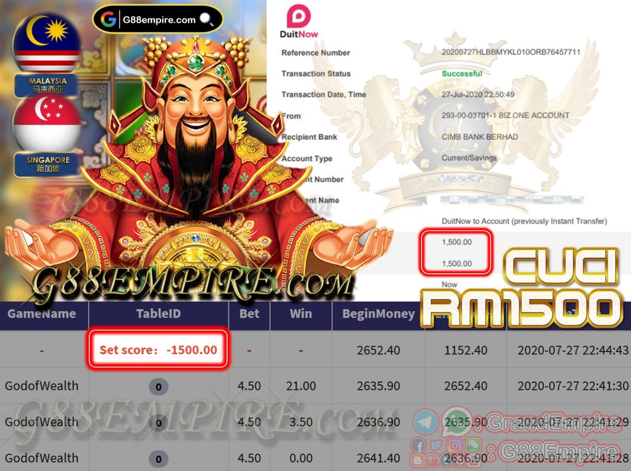 MEMBER MAIN GOLDOFWEALTH CUCI RM1500!!!