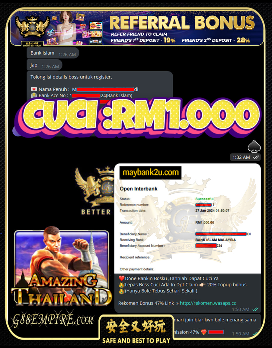 MEGA888 BOXING CUCI RM1,000!!!