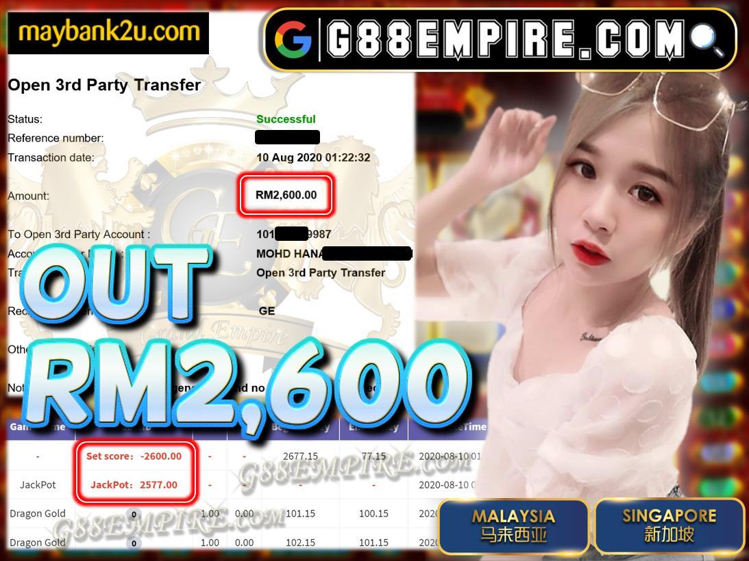 MEMBER MAIN DRAGON GOLD CUCI RM2,600!!!
