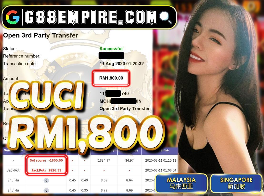 MEMBER MAIN SHUIHU CUCI RM1,800!!!