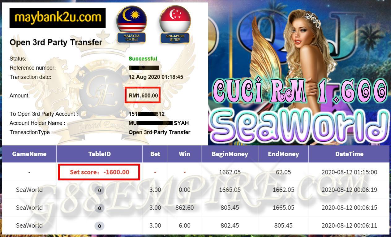 SEAWORLD MINTA CUCI RM 1.600 !!!