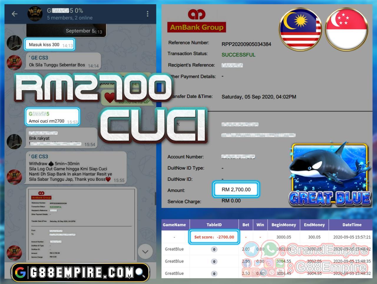 MEMBER MAIN GREATBLUE CUCI RM2700!!!