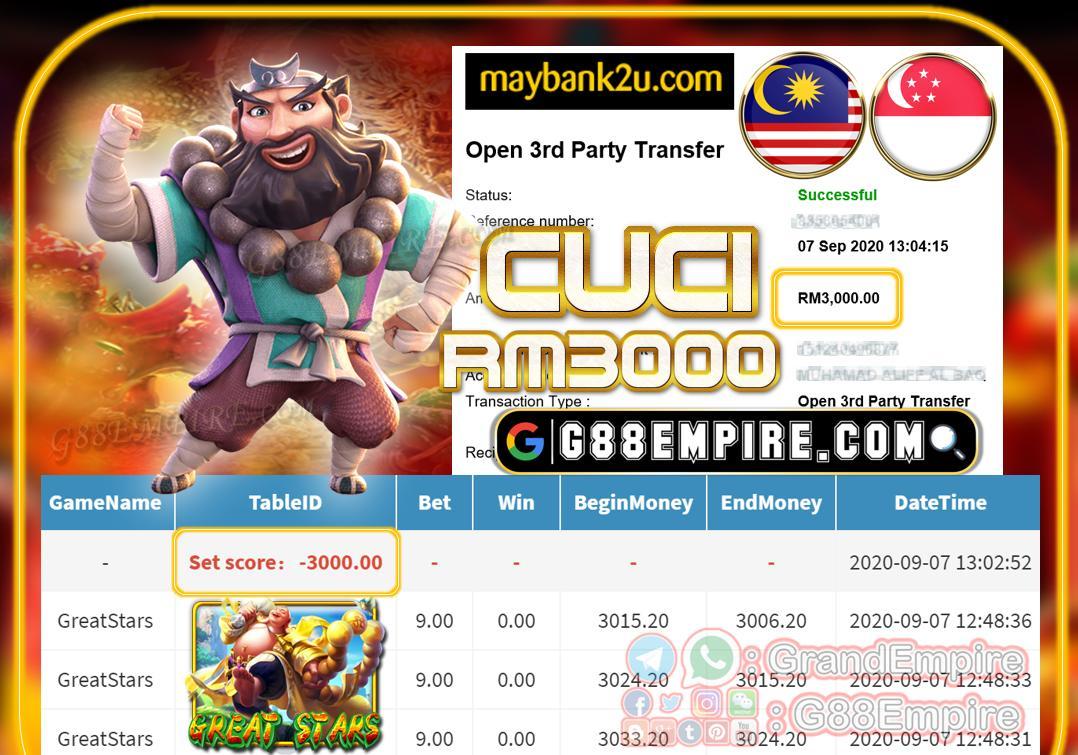 MEMBER MAIN GREATSTARS CUCI RM3000!!!