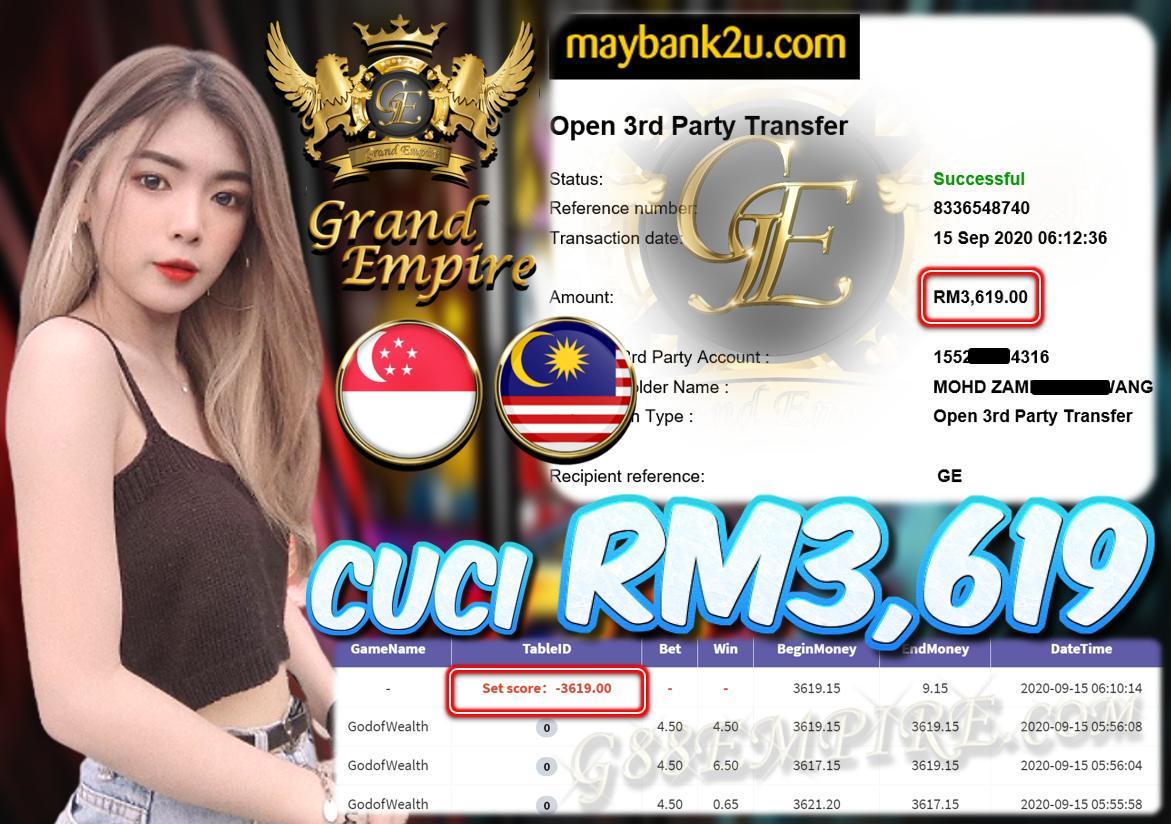 MEMBER MAIN GODOFWEALTH  CUCI RM3,619 !!