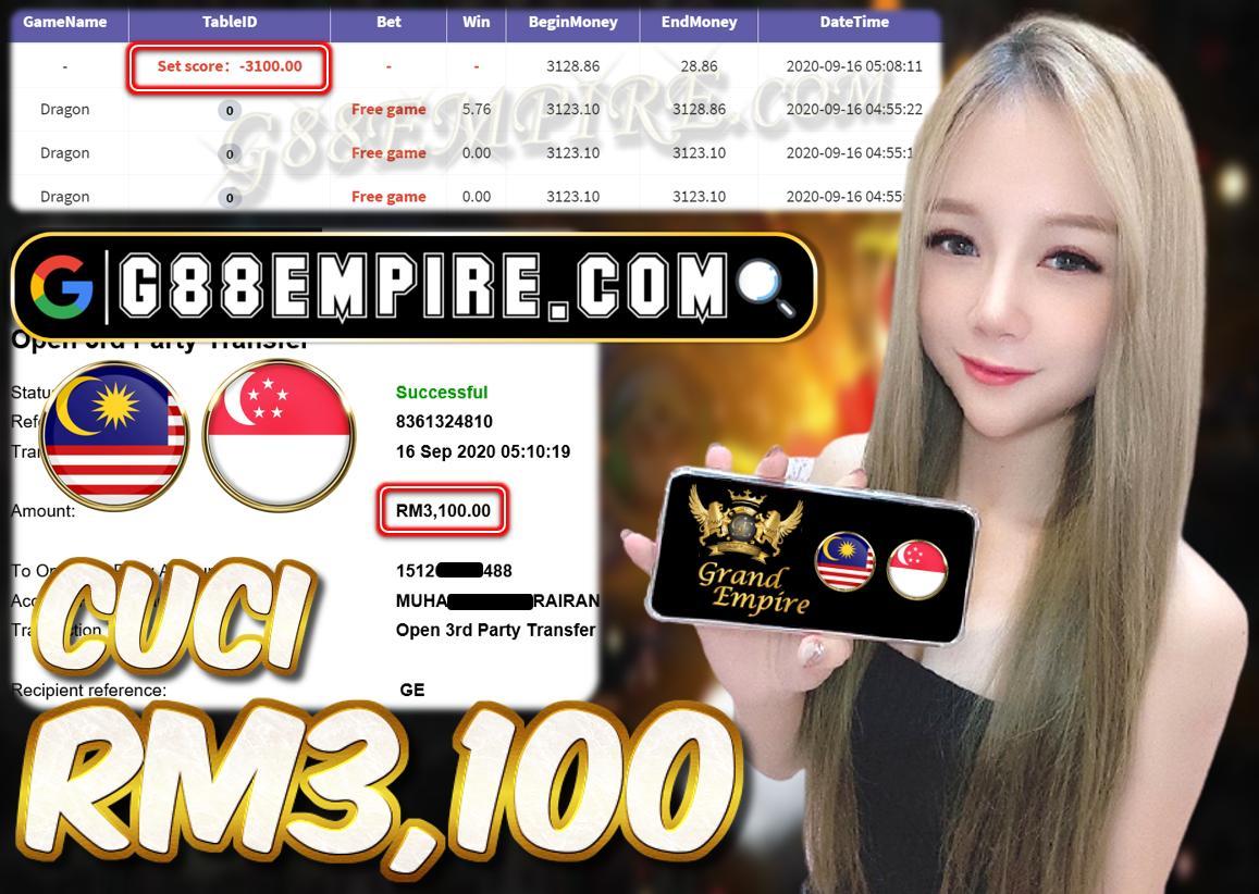 MMBR MAIN DRAGON CUCI RM3,100 !!