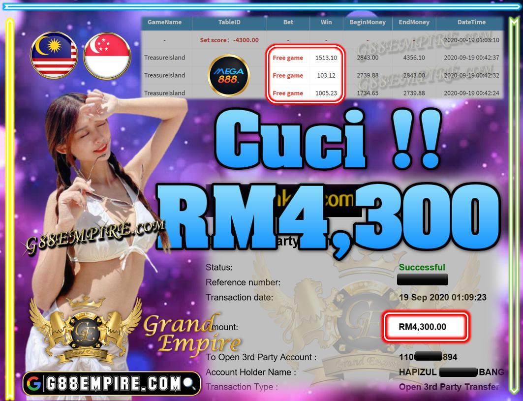 MMBR MAIN TREASURE ISLAND CUCI RM4,300 !!