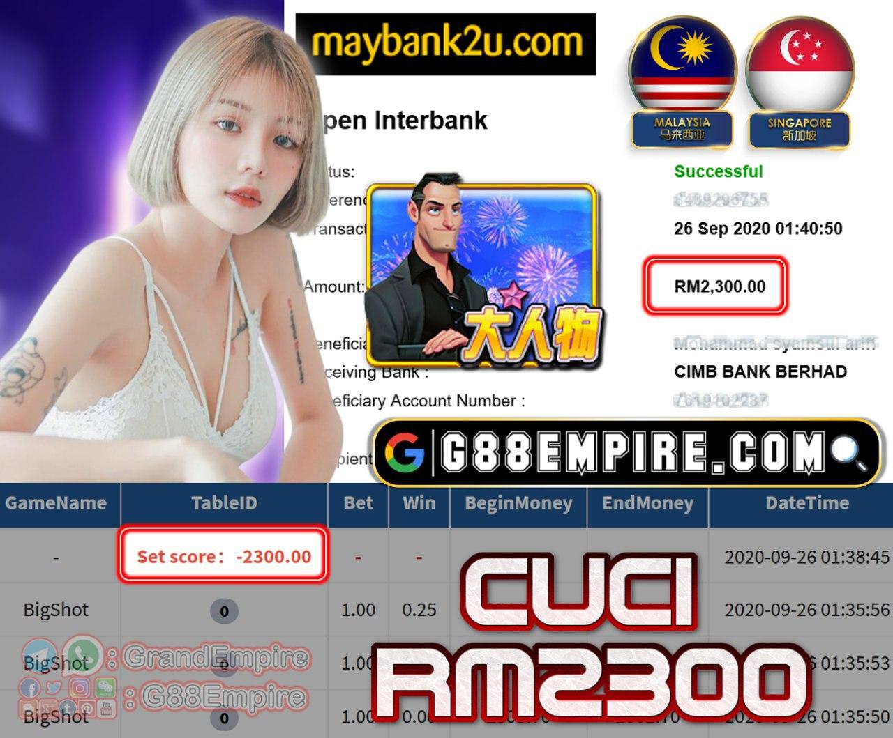 MEMBER MAIN BIGSHOT CUCI RM2300!!!