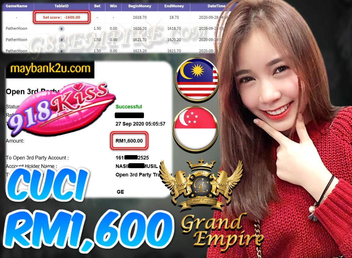 MEMBER MAIN PATHERMOON CUCI RM1,600!!!