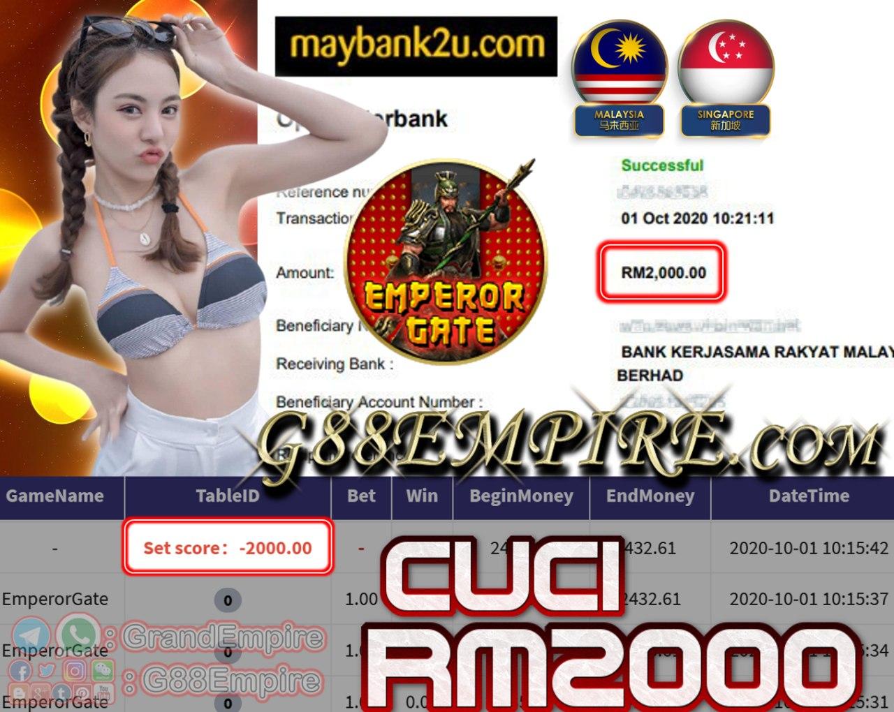 MEMBER MAIN EMPERORGATE CUCI RM2000!!!