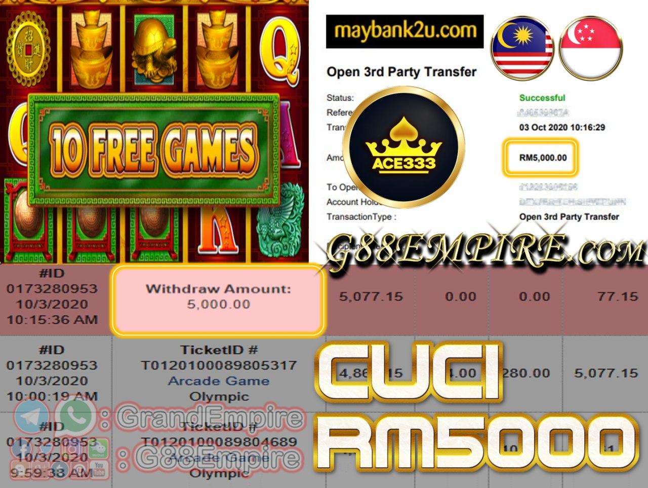 MEMBER MAIN ARCADE GAME CUCI RM5000!!!