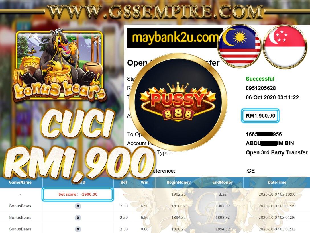 MEMBER BONUSBEAR  CUCI RM1,900!!!