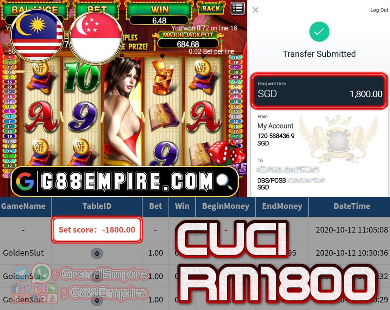 MEMBER MAIN GOLDEN SLUT CUCI RM1800!!!