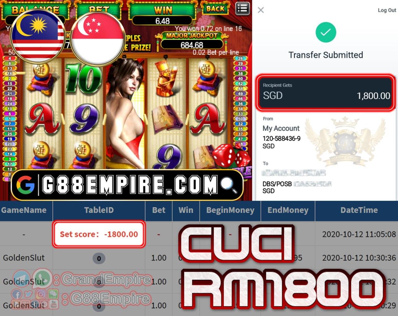 MEMBER MAIN GOLDEN SLUT CUCI RM1800!!!