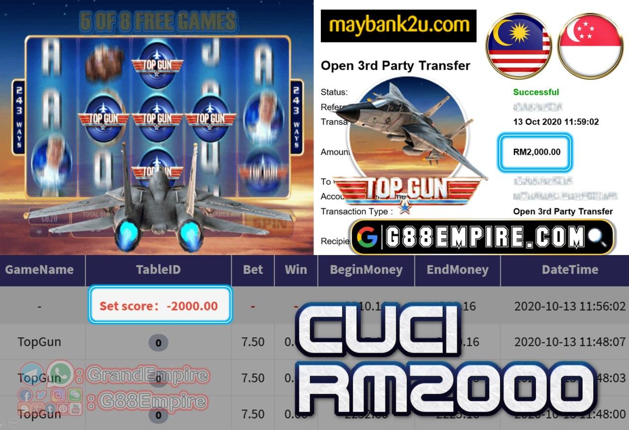 MEMBER MAIN TOPGUN CUCI RM2000!!!