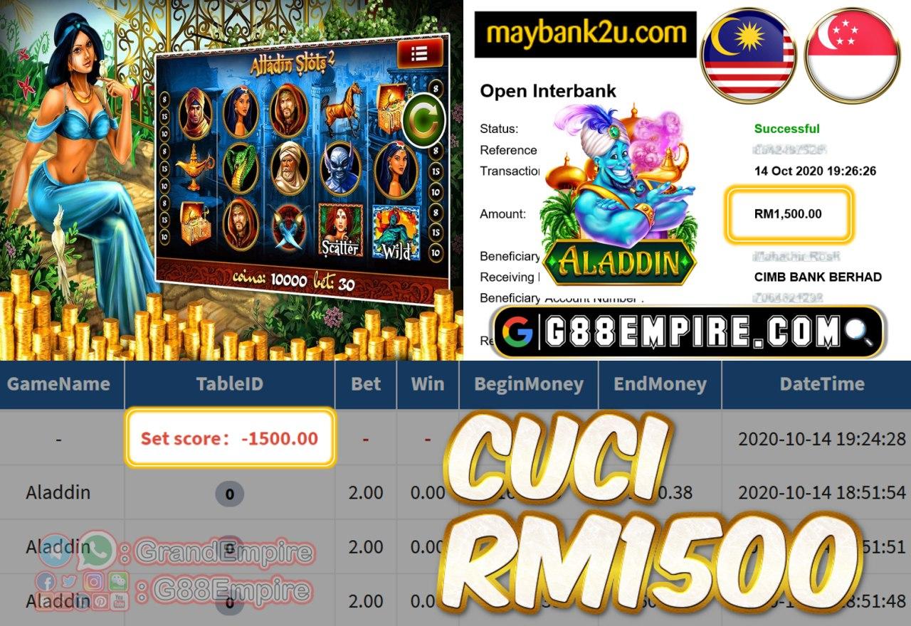 MEMBER MAIN ALADDIN CUCI RM1500!!!