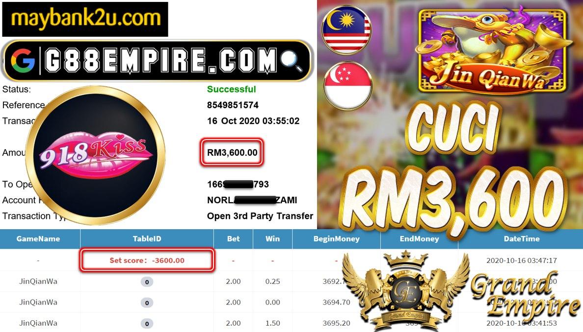 MEMBER MAIN  JINQIANWA CUCI RM3,600 !!