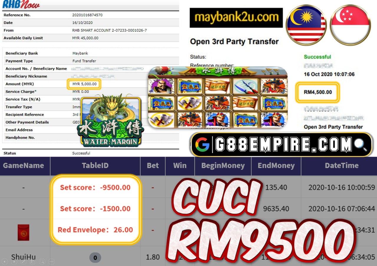 MEMBER MAIN SHUIHU CUCI RM9500!!!