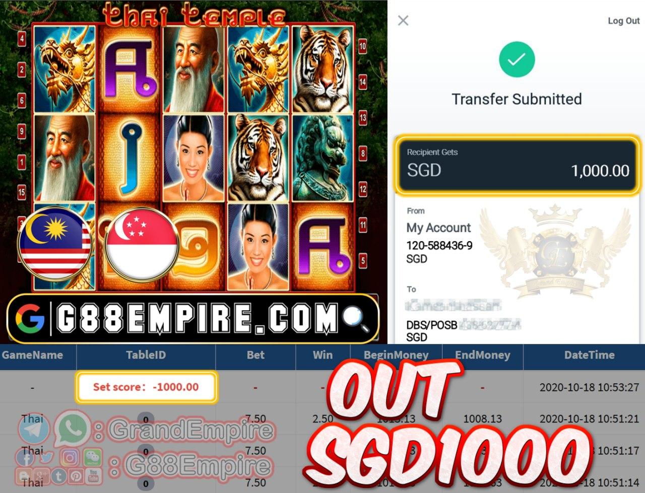 MEMBER MAIN THAI OUT SGD1000!!!