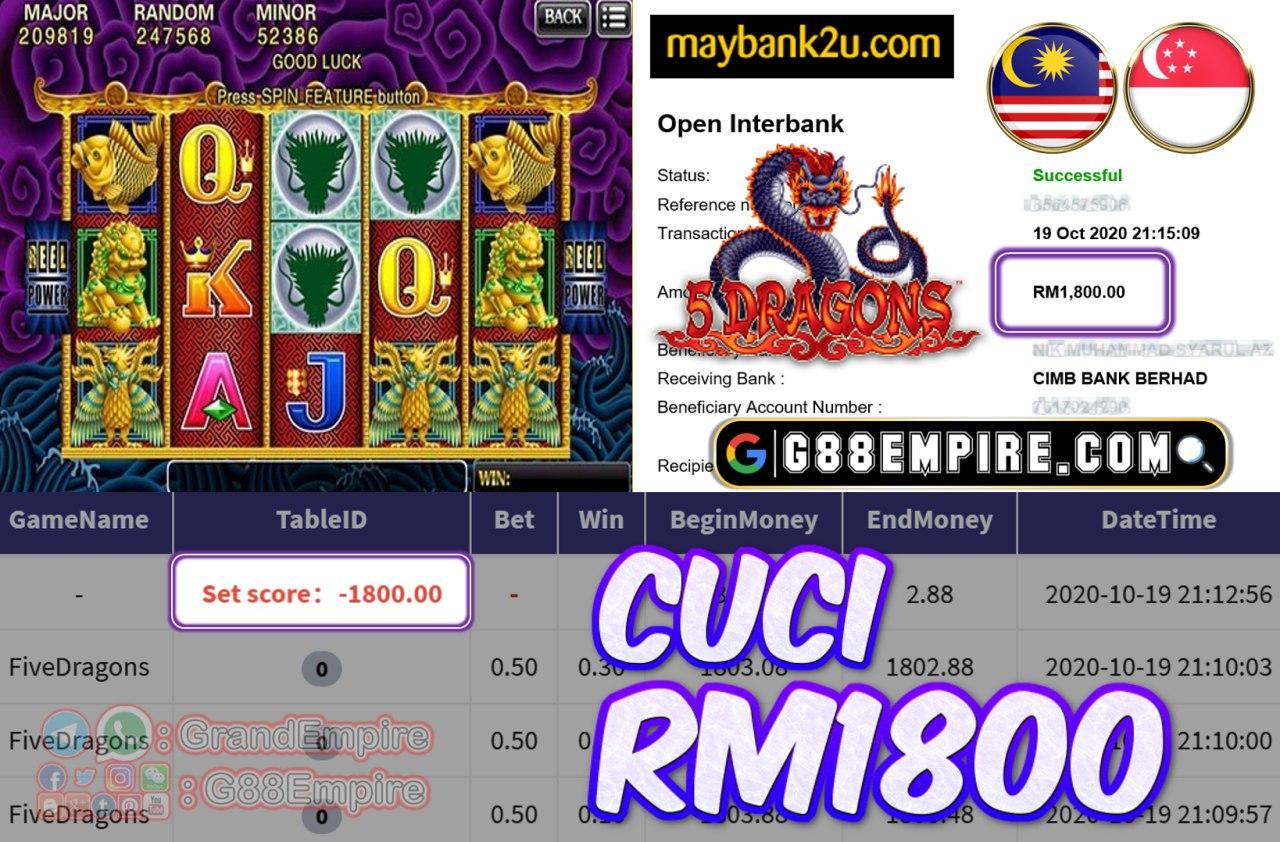 MEMBER MAIN FIVEDRAGON CUCI RM1800!!!