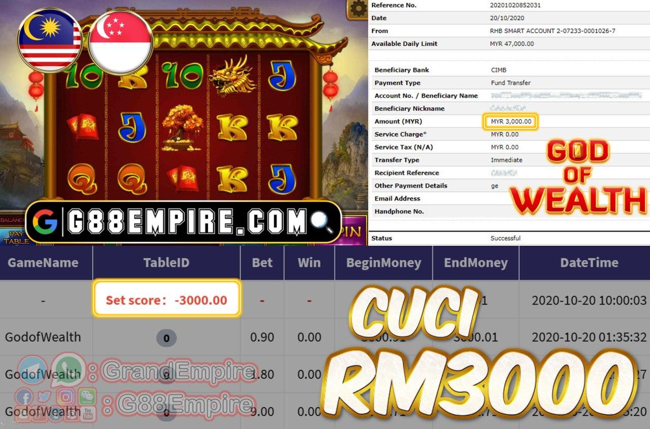 MEMBER MAIN GOLD OF WEALTH CUCI RM3000!!!