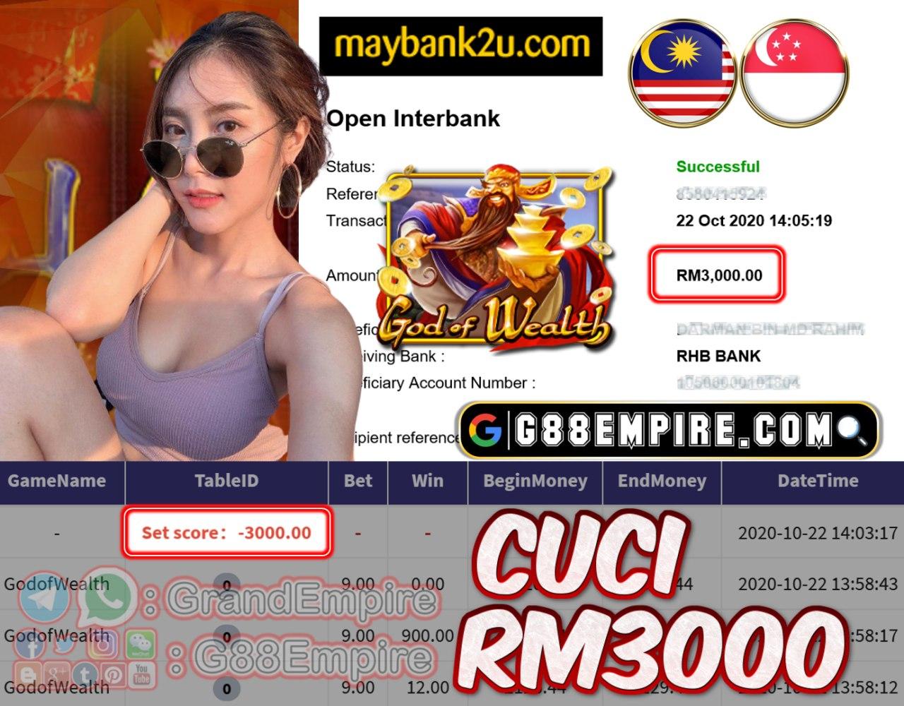 MEMBER MAIN GODOFWEALTH CUCI RM3000!!!