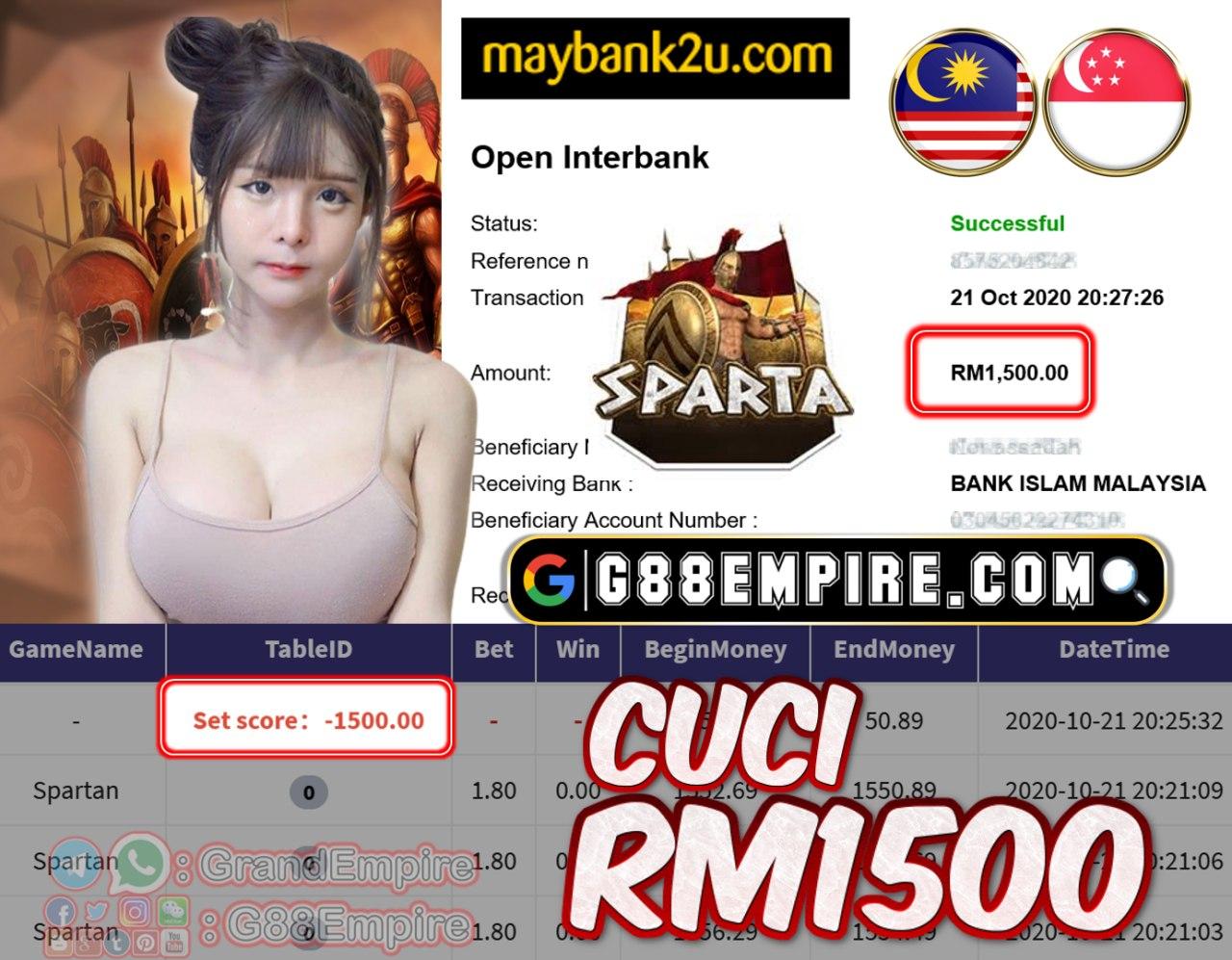 MEMBER MAIN SPARTAN CUCI RM1500!!!