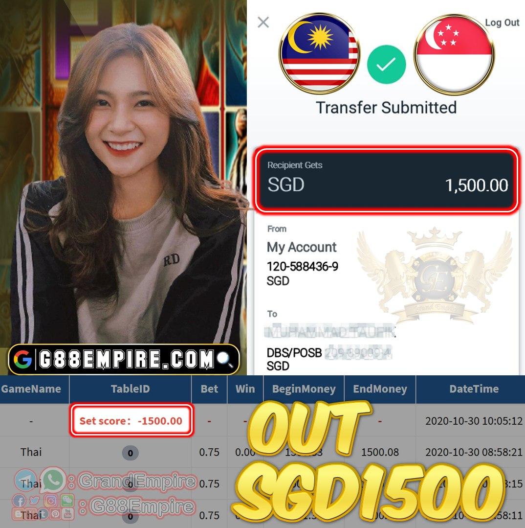 MEMBER MAIN THAI OUT SGD1500!!!