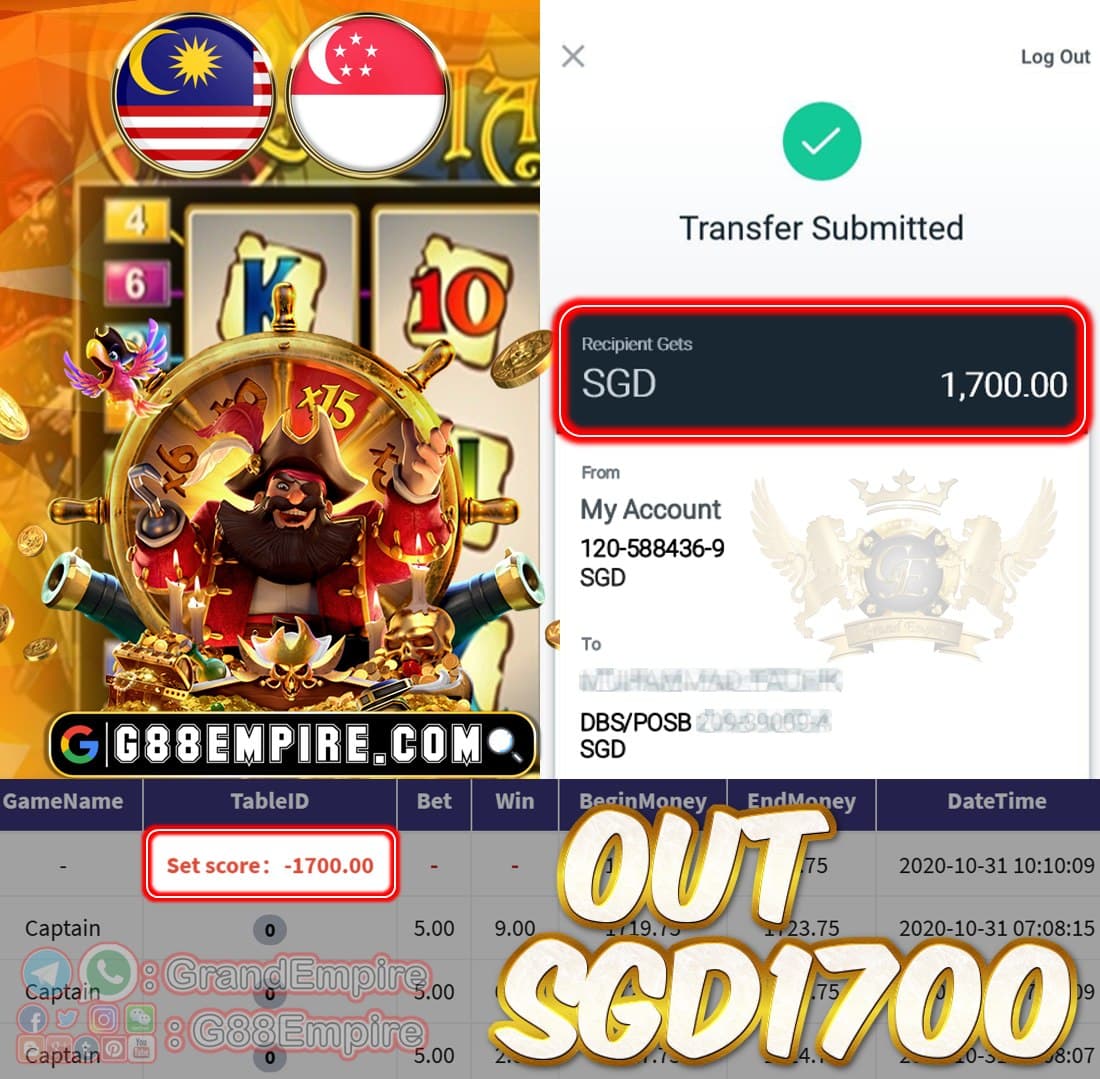 MEMBER MAIN CAPTAIN OUT SGD1700!!!