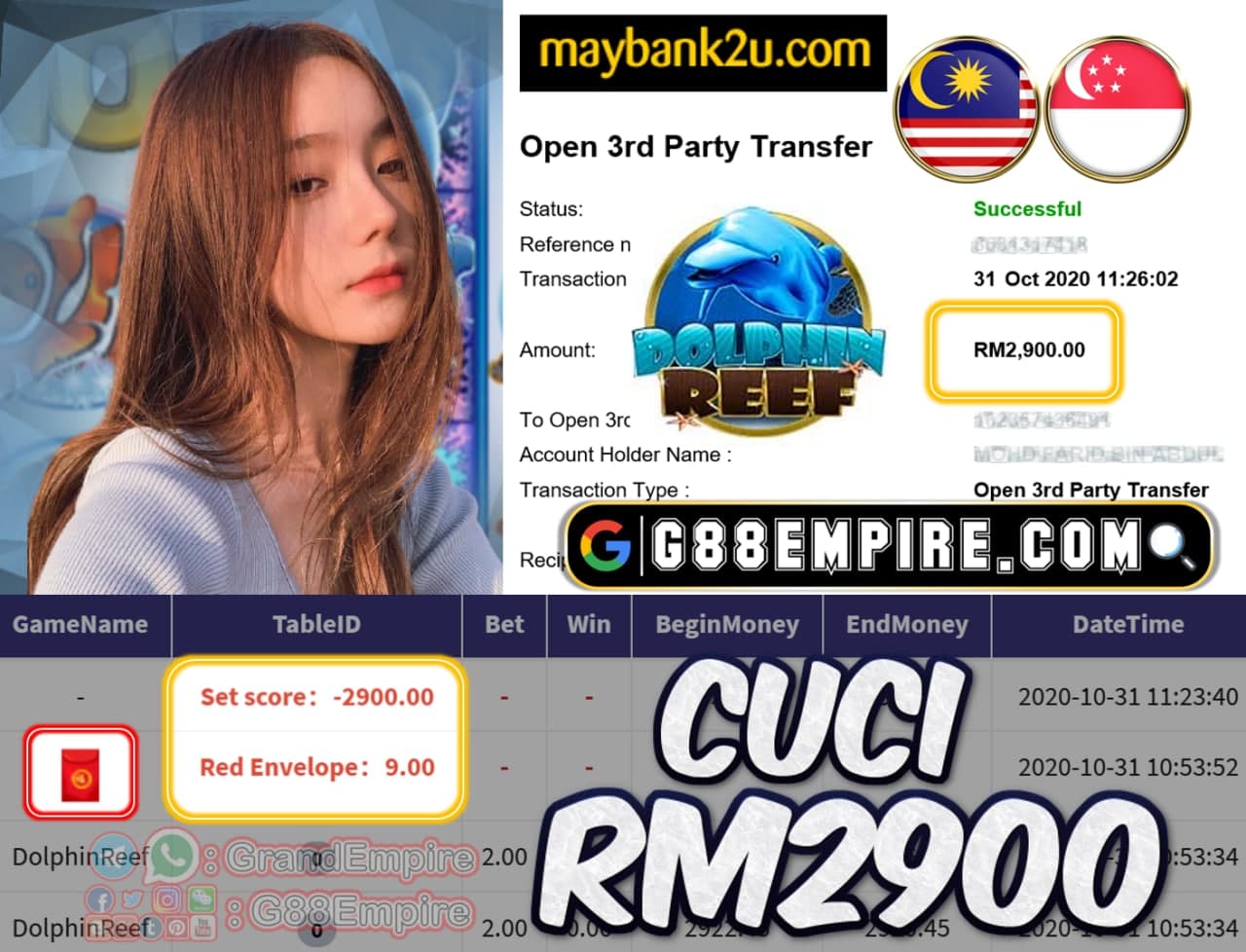 MEMBER MAIN DOLPHINREEF CUCI RM2900!!!