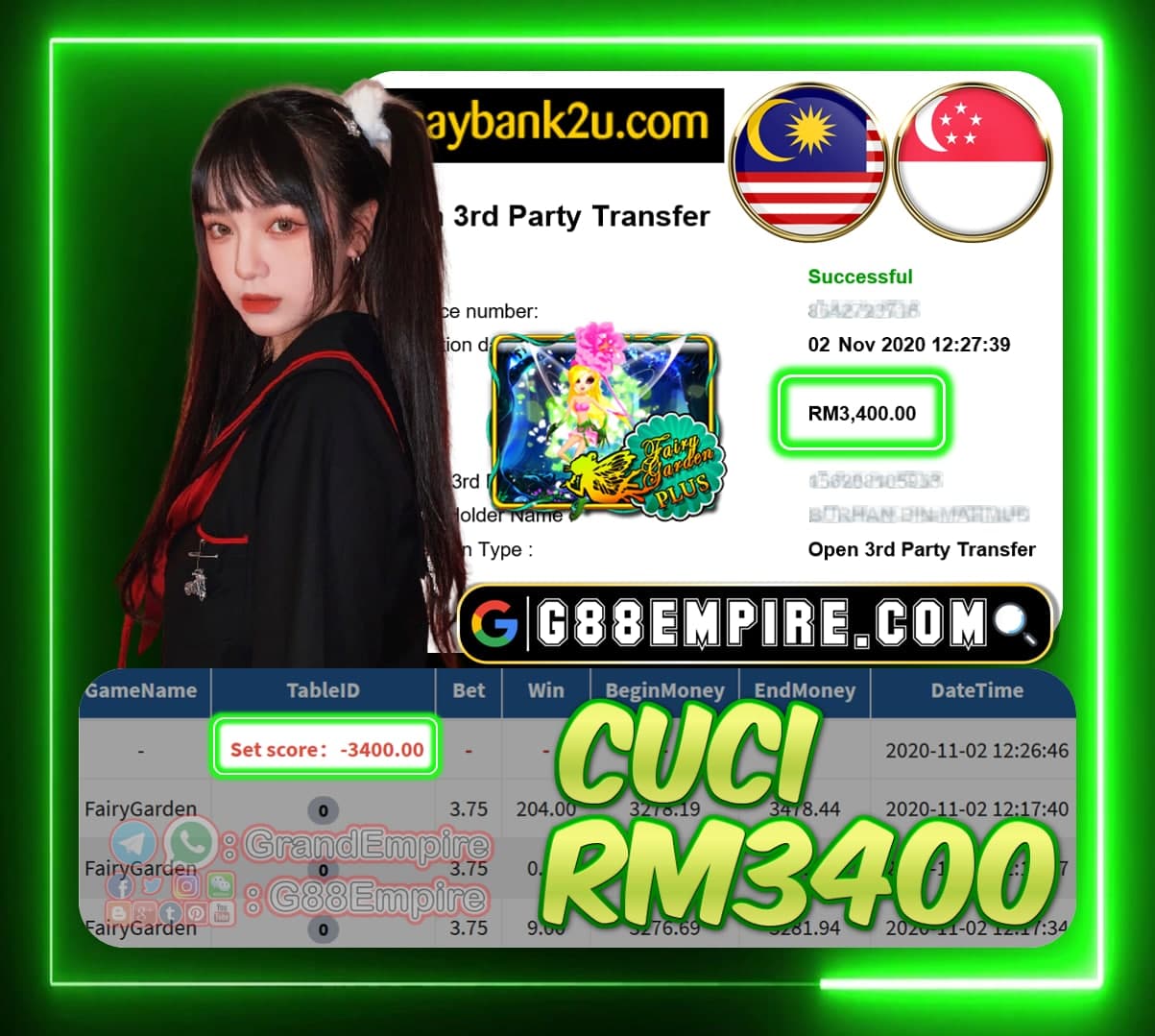 MEMBER MAIN FAIRYGARDEN CUCI RM3400!!!