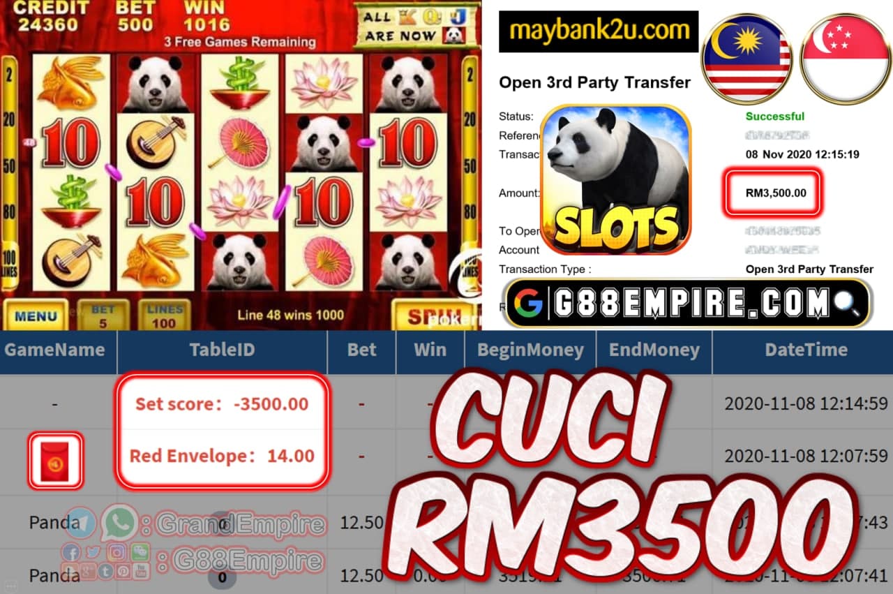 MEMBER MAIN PANDA CUCI RM3500!!!