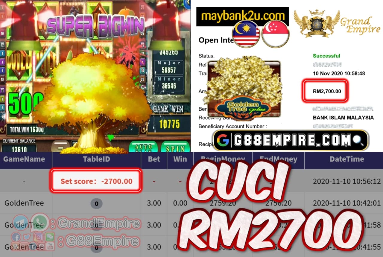 MEMBER MAIN GOLDEN TREE CUCI RM2700!!!
