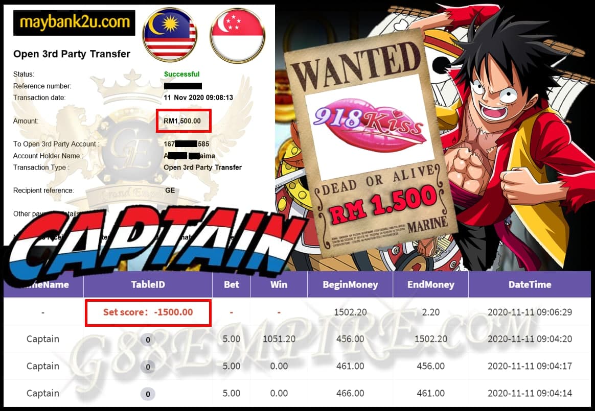 MEMBER MAIN CAPTAIN MINTA CUCI RM 1.500!!!