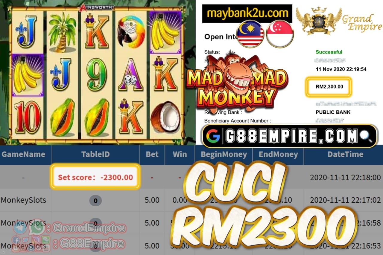 MEMBER MAIN MONKEYSLOTS CUCI RM2300!!!