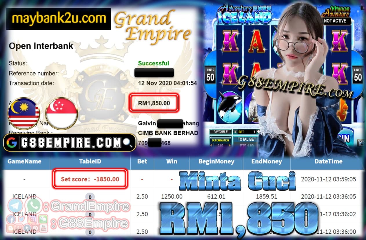 MEMBER MAIN ICELAND CUCI RM1,850 !!!