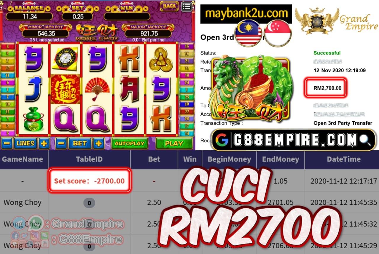 MEMBER MAIN WONGCHOY CUCI RM2700!!!