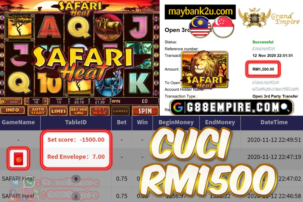 MEMBER MAIN SAFARI HEAT CUCI RM1500!!!