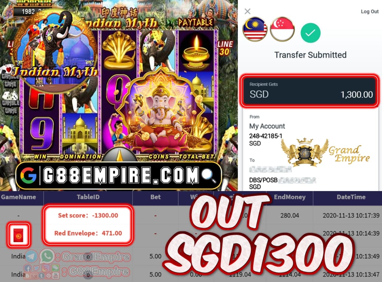 MEMBER MAIN INDIA OUT SGD1300!!!