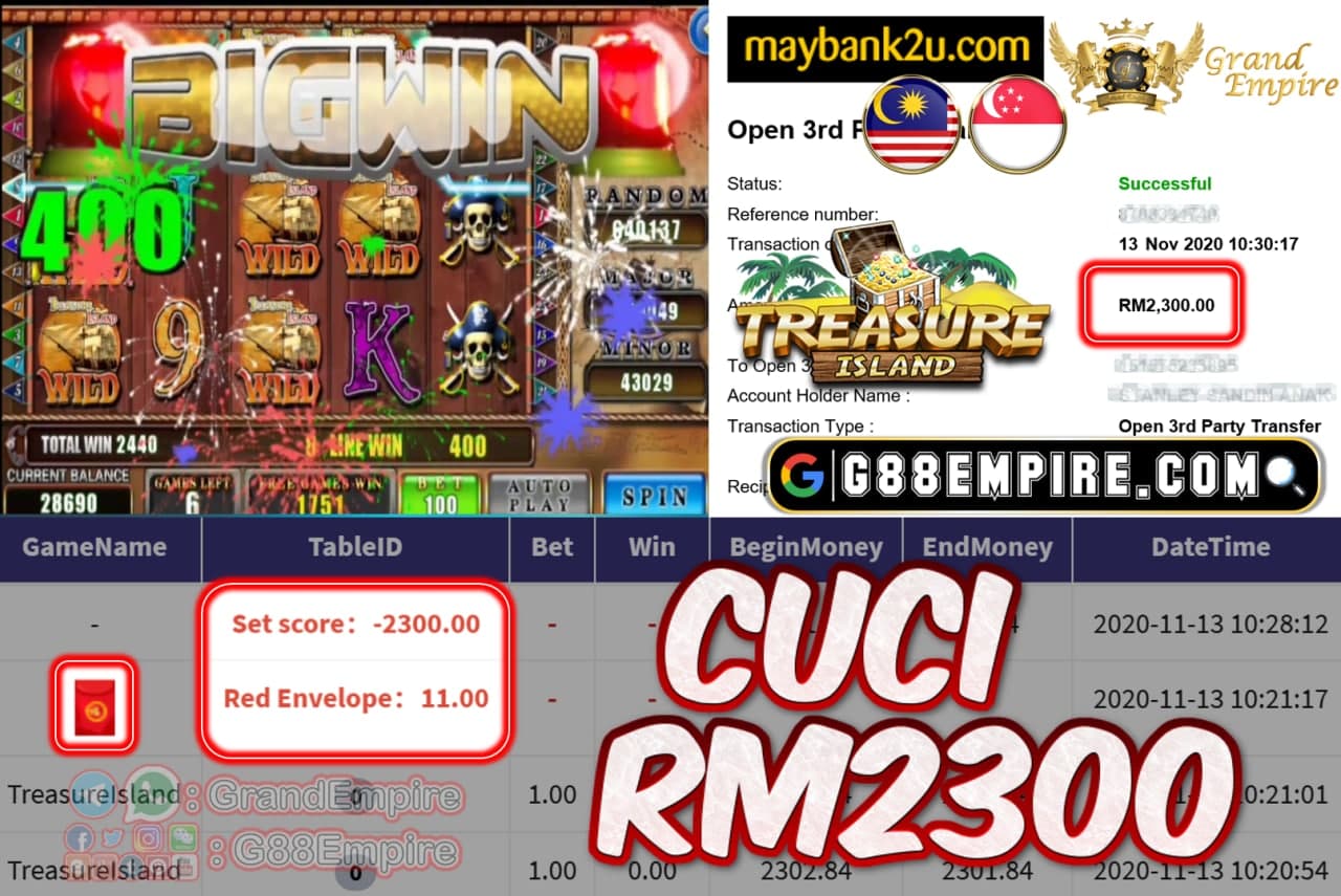 MEMBER MAIN TREASURELSLAND CUCI RM2300!!!