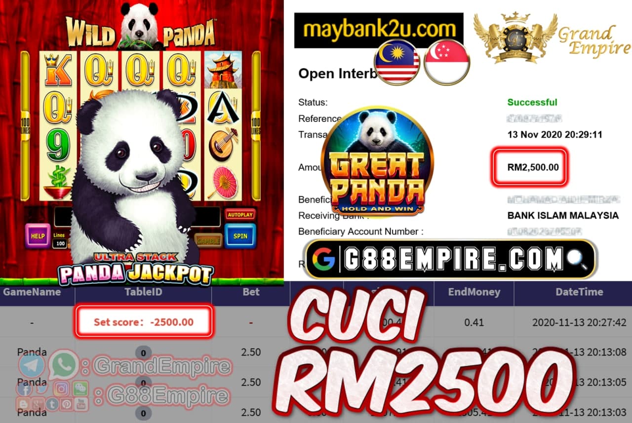 MEMBER MAIN PANDA CUCI RM2500!!!