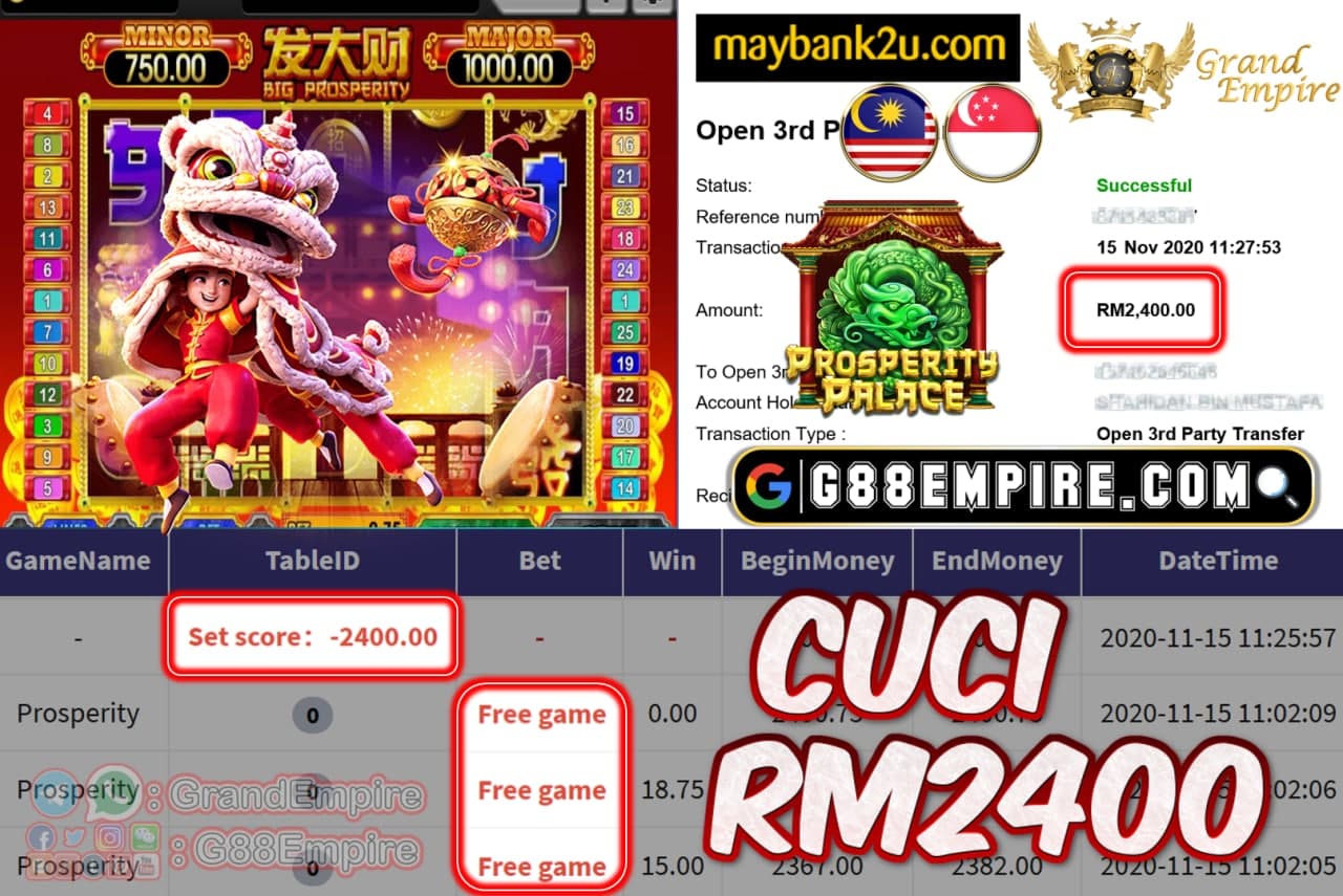 MEMBER MAIN PROSPERITY CUCI RM2400!!!